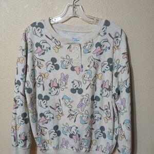 Disney Women's Pastel Character Print Sweater